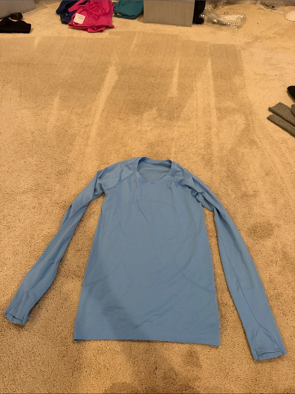 Lululemon Swiftly Tech Hip Length Aero Blue Size 6